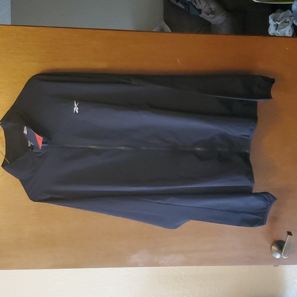 Reebok running woven black jacket XL